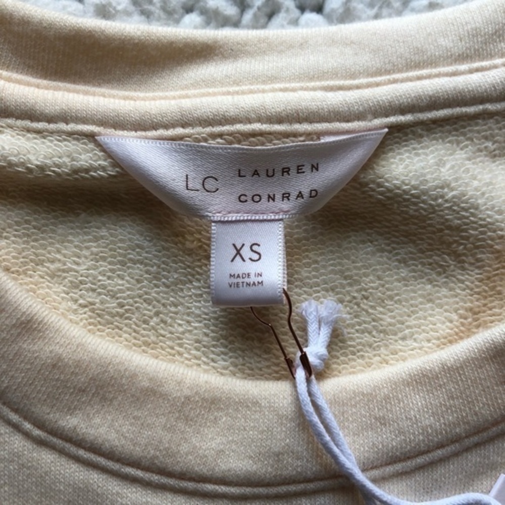Lauren Conrad Ruffle Sweater Sweatshirt - Picture 3 of 6